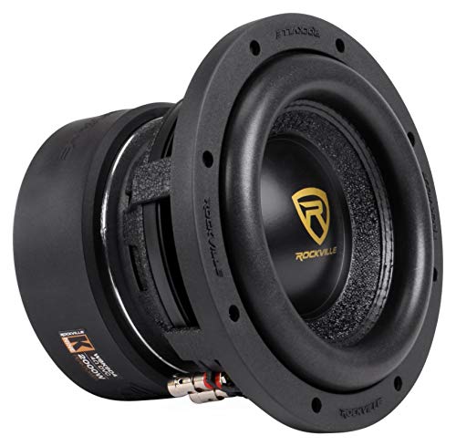Rockville W10K6D2 V2 10" 2000w Peak Car Audio Subwoofer Dual 2-Ohm Sub 500w RMS CEA Rated, Black
