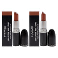 MAC MAC Lipstick - Cherish-Red by MAC for Women - 0.1 oz Lipstick - Pack of 2