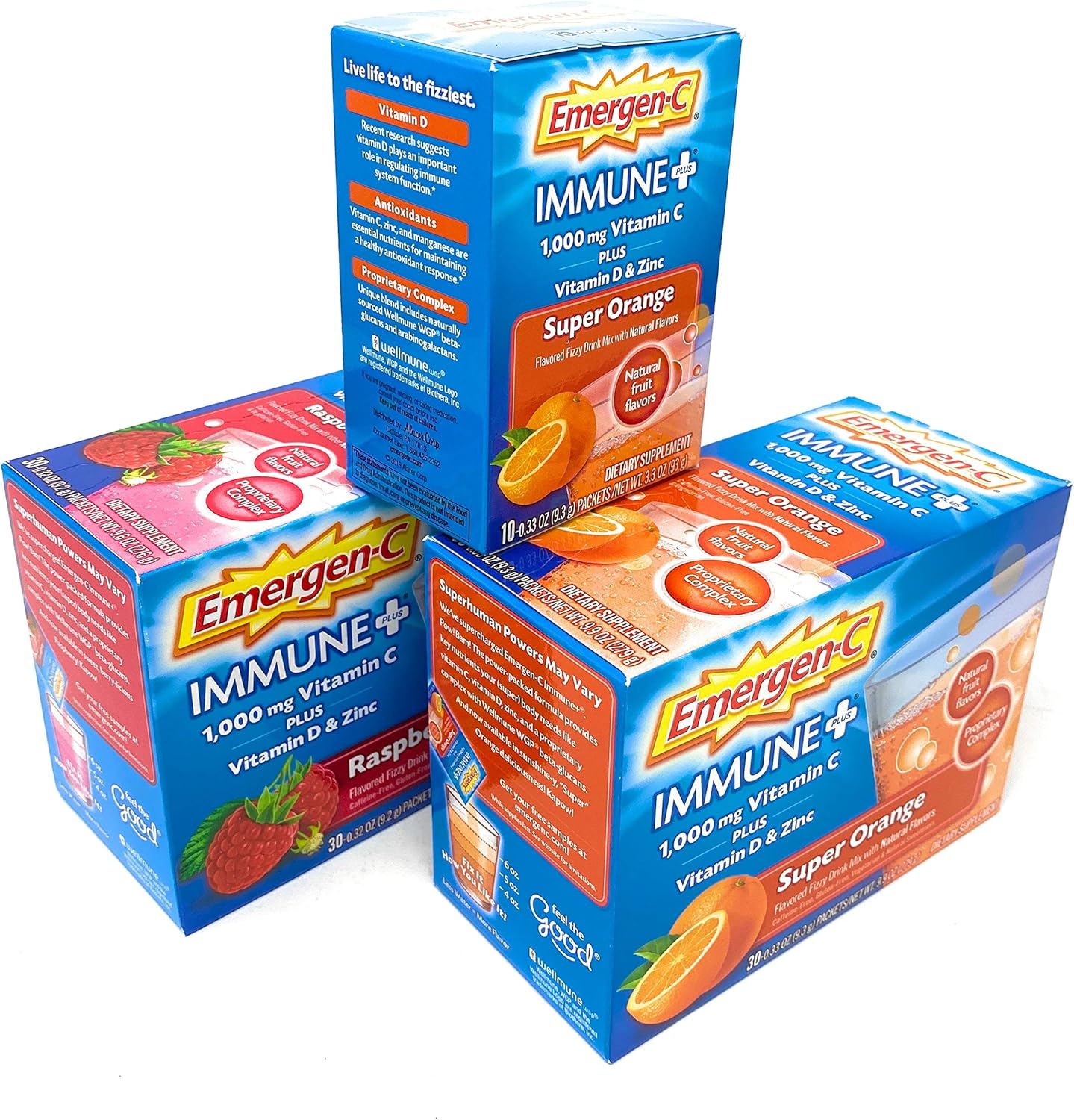 Dietary Supplement Fizzy Drink Mix Powder Super Orange Raspberry k7m
