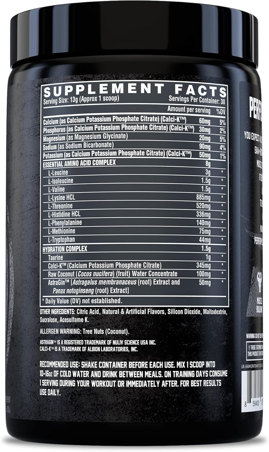 EAA Hydration Powder with Electrolytes Maui Twist 30 Servings k7
