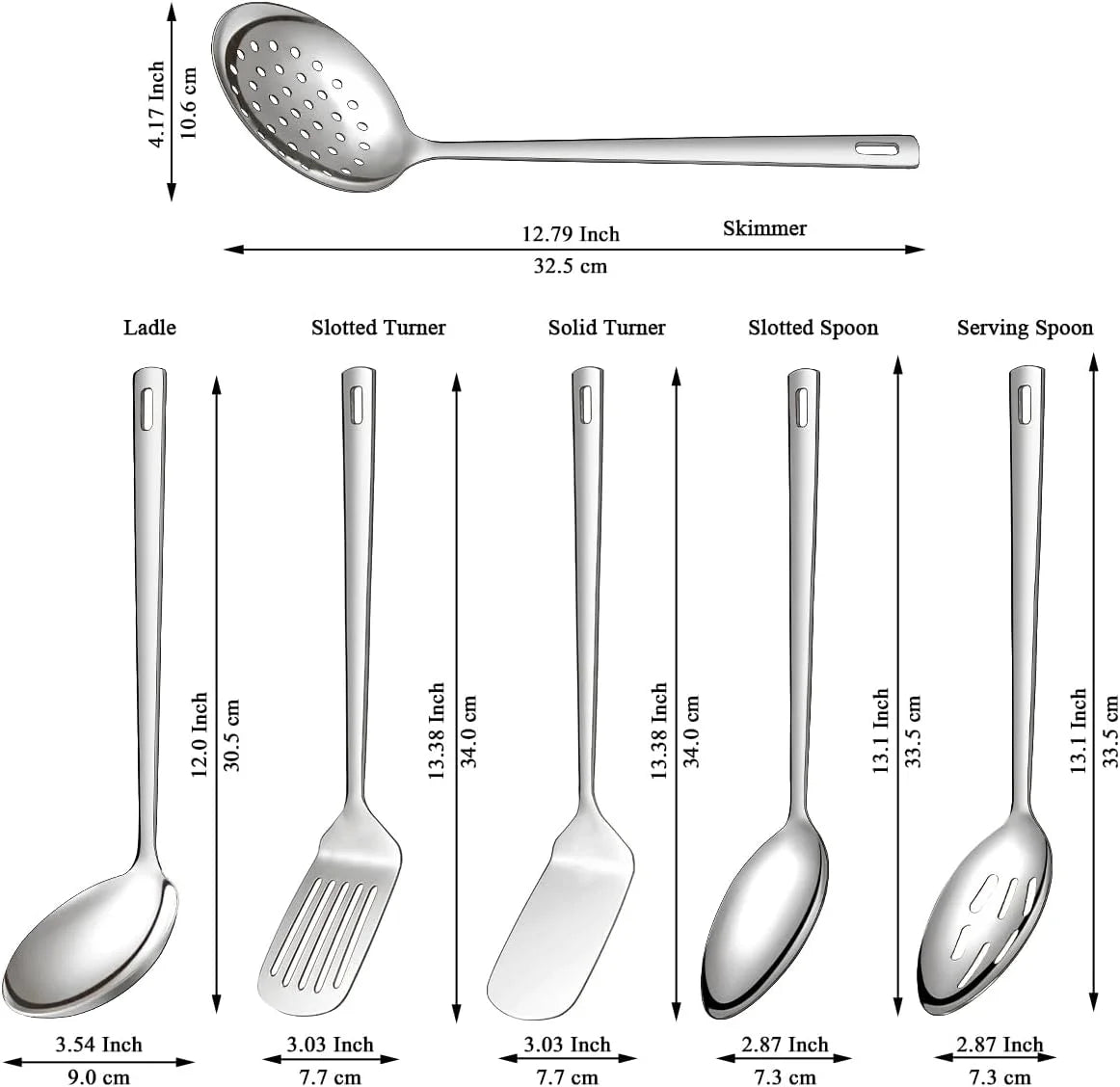 Stainless Steel Kitchen Utensils Set 6pcs a7