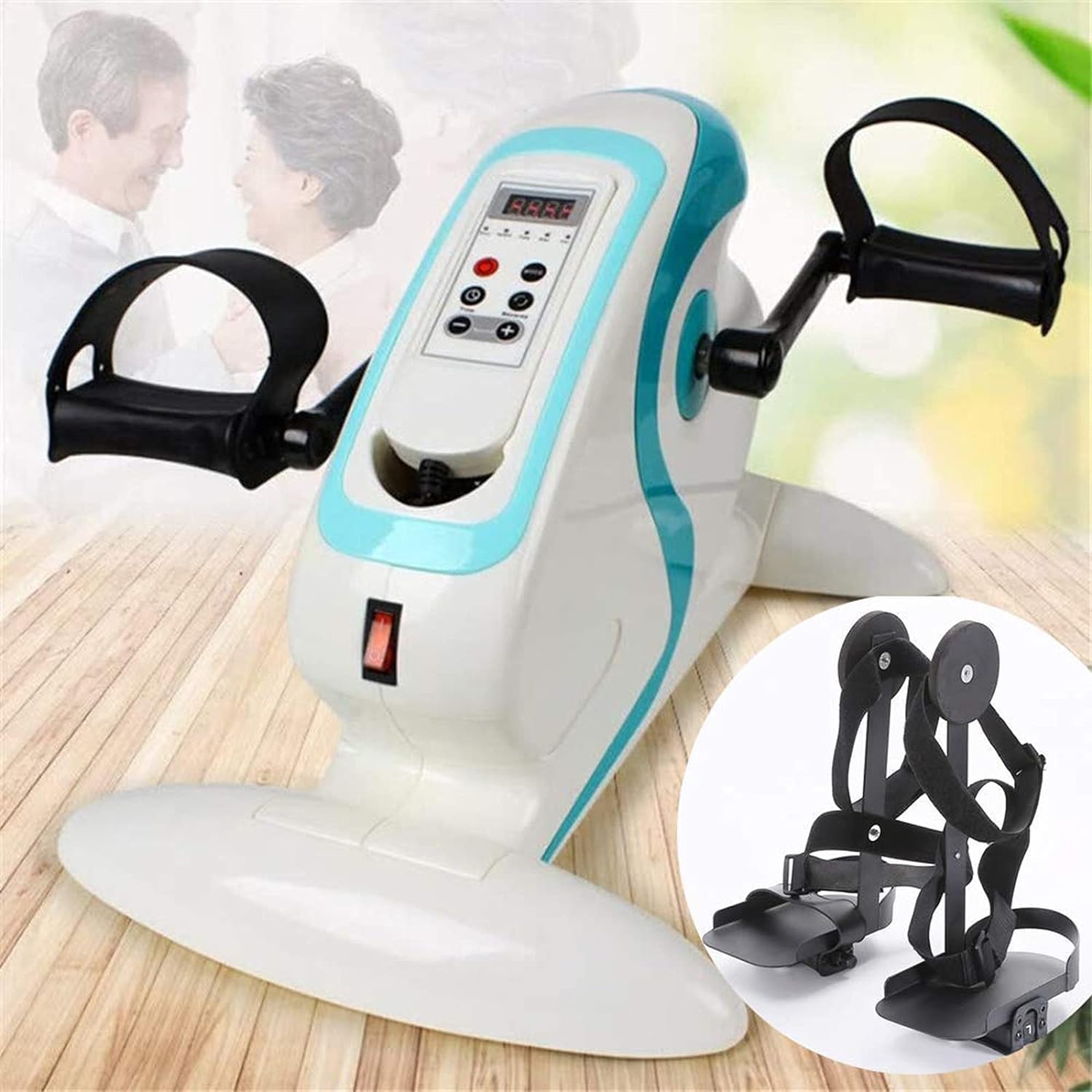 Pedal Exerciser with LCD Display, Portable Mini Exercise Bike k7q