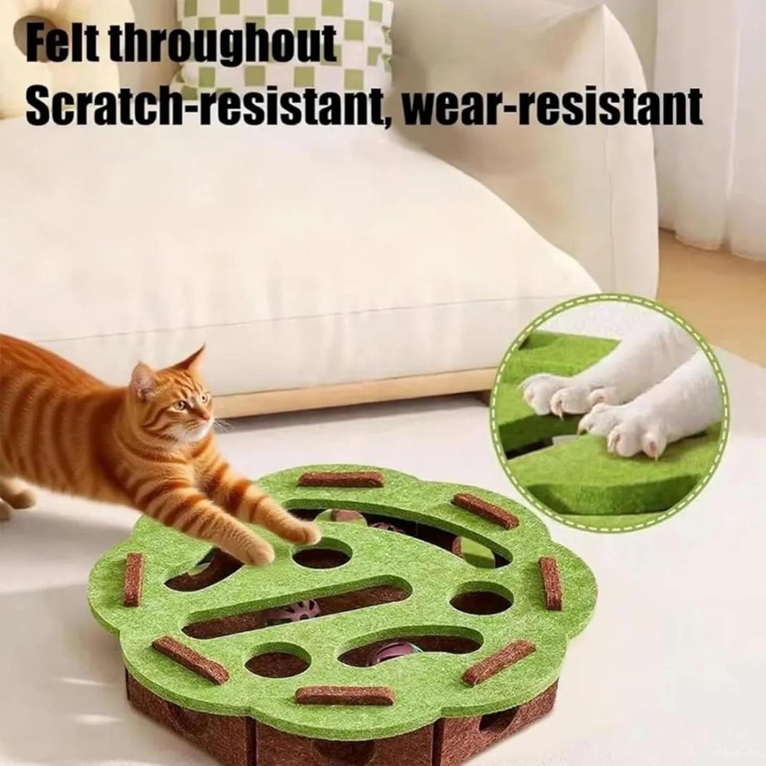 Cat Nail File Scratcher Box Toy for Indoor Cats a7