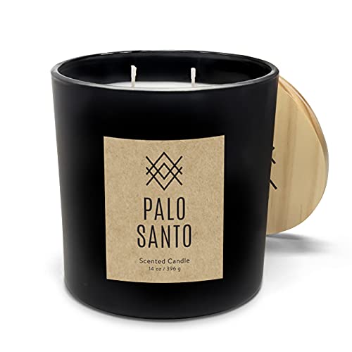 Matte Scented Candle Oud Tobacco 14oz Soy Blend Jar Home Office a7
