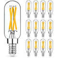 Mlambert 12 Pack Dimmable T6 LED Bulbs,4W Equal 40W e12 Candelabra Bulb 5000K,Clear 4W E12 Edison Bulb for Chandelier,Light Bulb E12 Candelabra Bulb