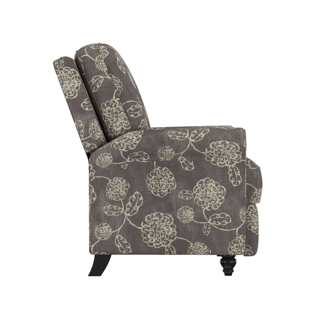 Warm Floral Push Back Recliner Chair k7m
