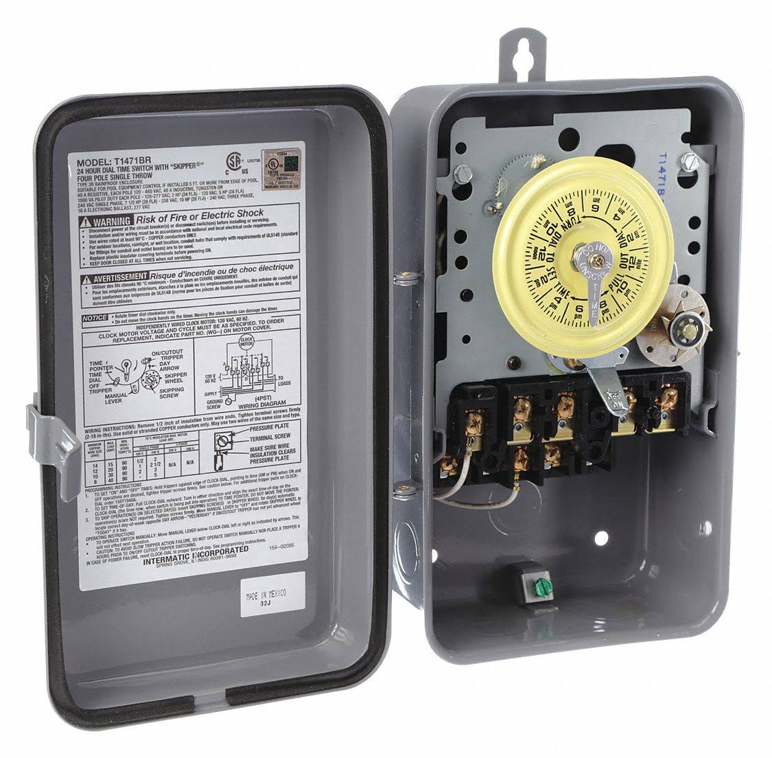 Electromechanical Timer 24 Hour 4Pst a7