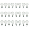 A19 Frosted Incandescent Rough Service Light Bulb, 100 Watt, 2700K Soft White, E26 Medium Base, 1020 Lumens, 130V (24 Pack)