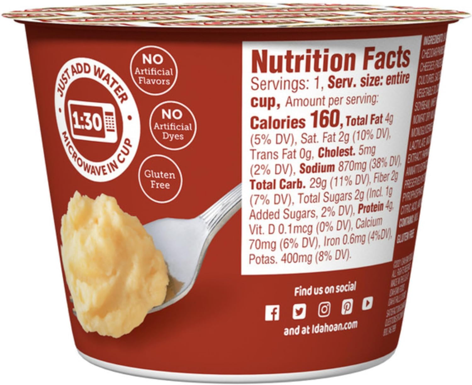 Mashed Potatoes Microwavable Bowls Variety Pack of 8 q7k