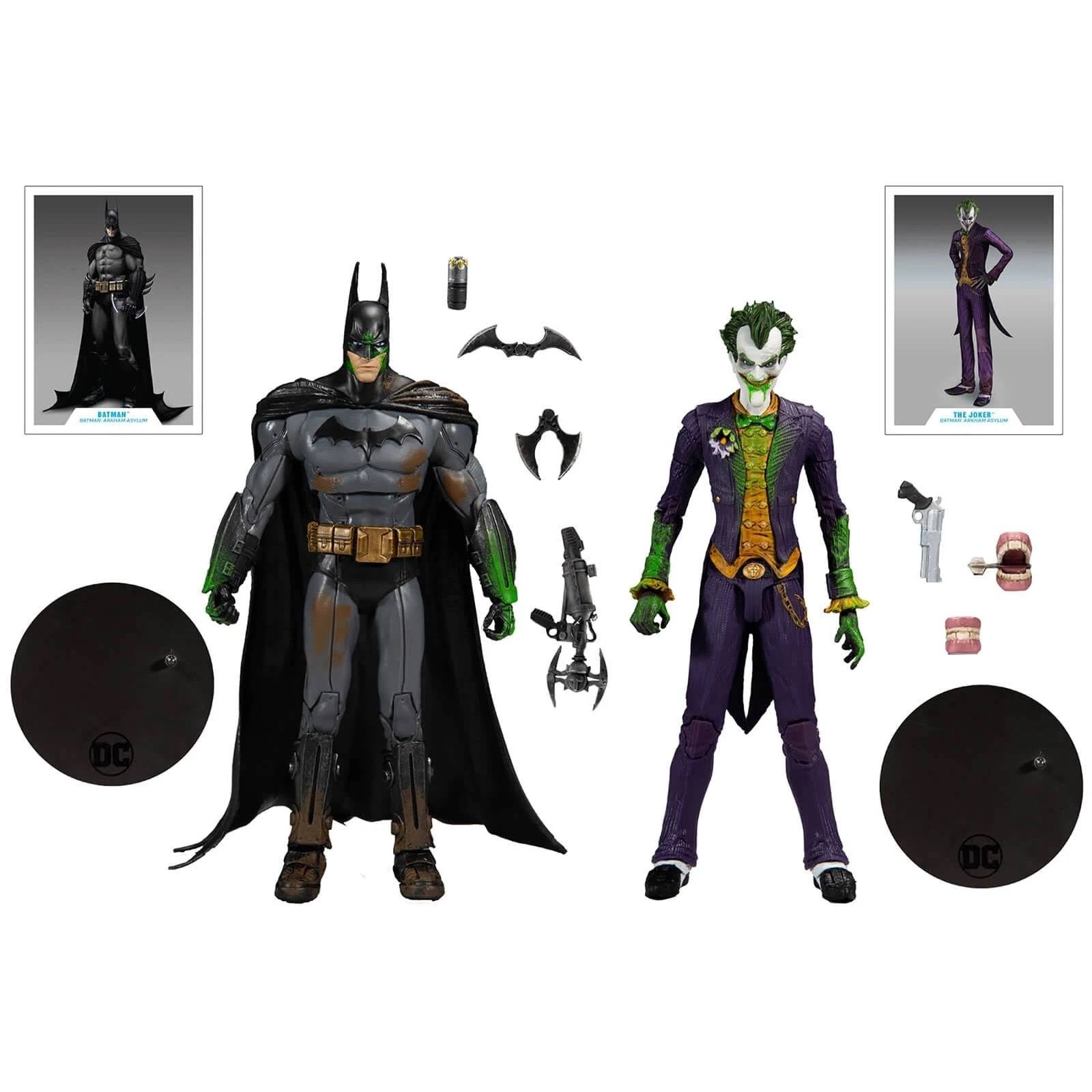 Batman Arkham Asylum Joker 7x22 Action Figure 2-Pack k9