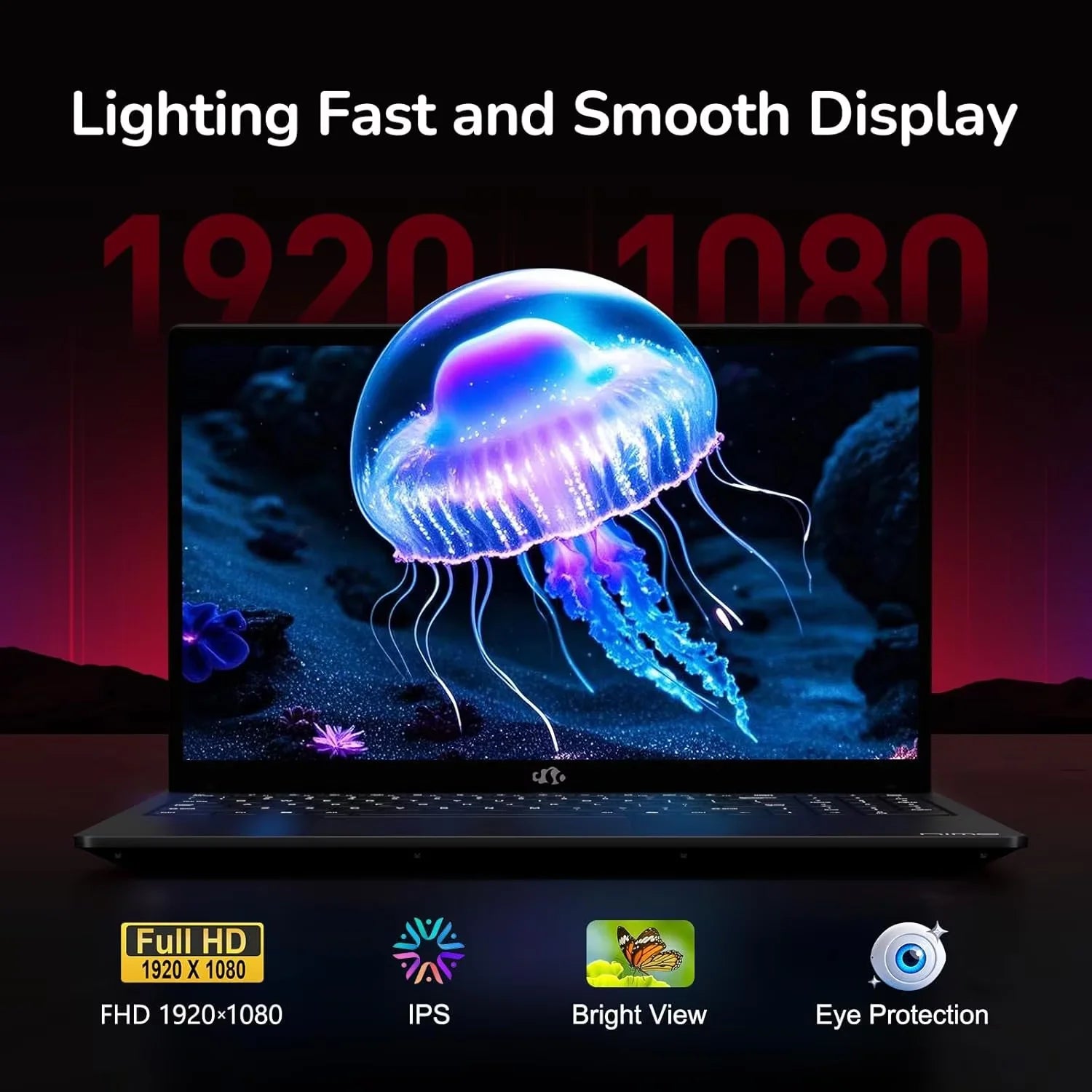 15.6" FHD IPS Gaming Laptop 16GB DDR5 1TB SSD Backlit Keyboard Blue k7