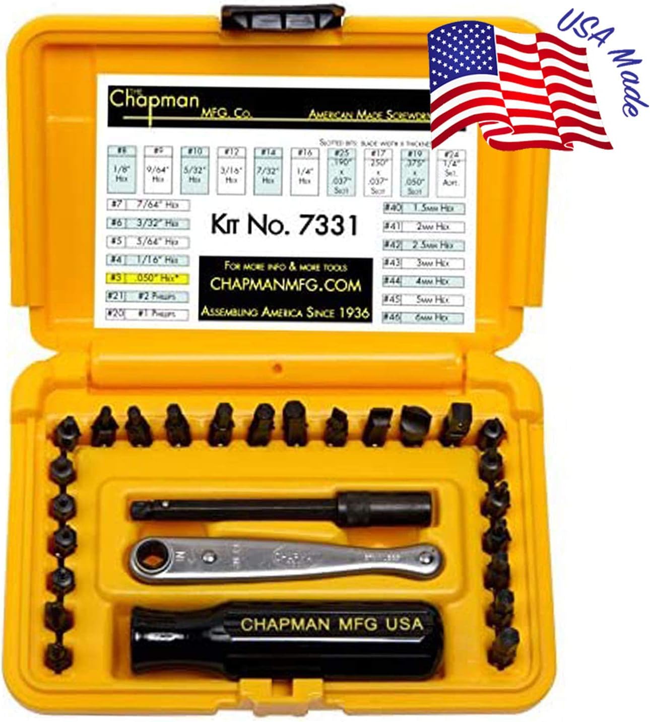 Screwdriver Set with 24 Insert Bits and Mini Ratchet Tool k7m