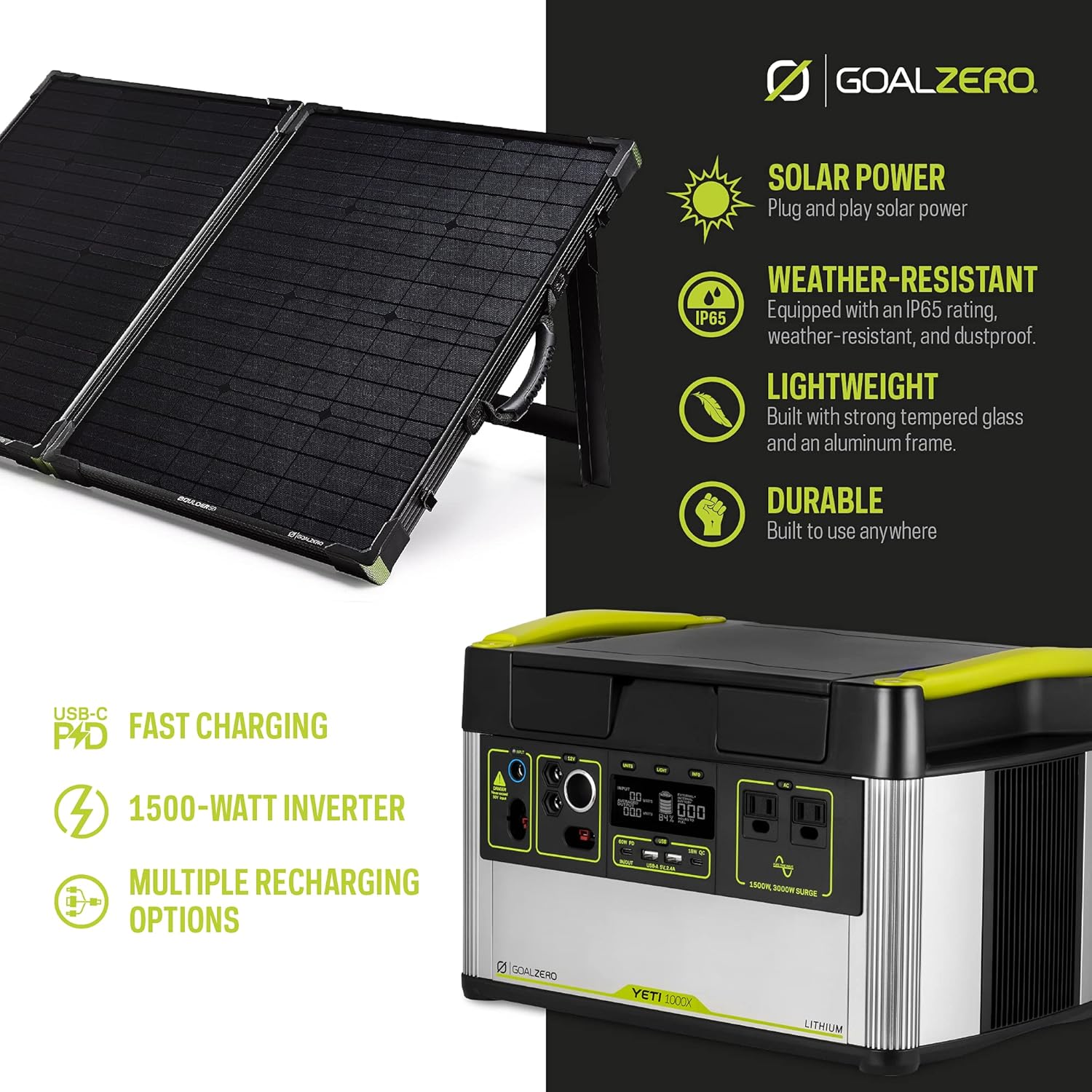 Solar Generator Kit with 100W Panel a7