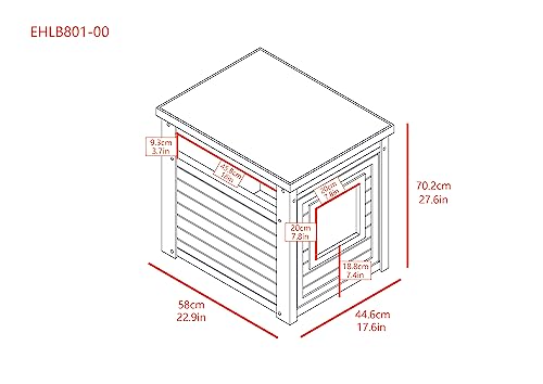 Cat Litter Box Cover End Table Espresso a7