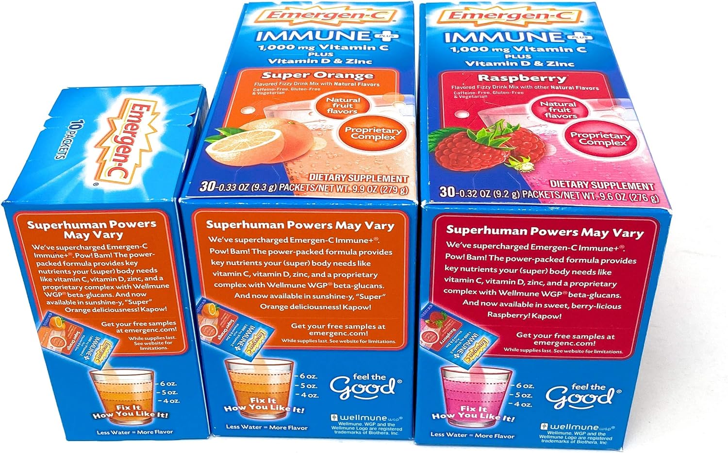Dietary Supplement Fizzy Drink Mix Powder Super Orange Raspberry k7m