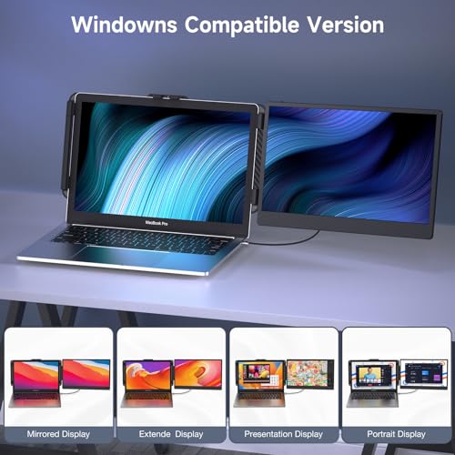 Portable Laptop Monitor 1080P FHD IPS Plug and Play k7