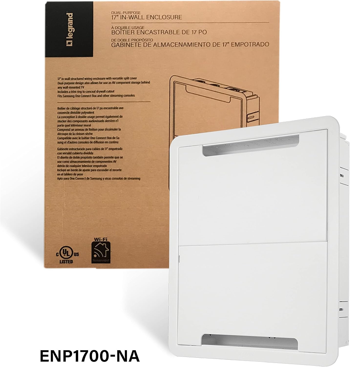 Cable Management Enclosure 17 Inch White k7
