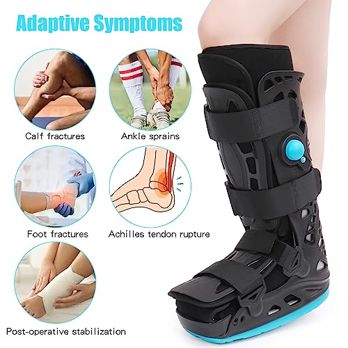 Tall Walker Fracture Boot Inflatable Air Cast for Ankle Pain Recovery q7