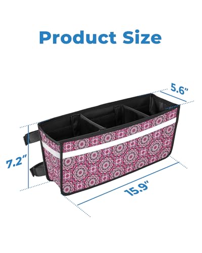 Walker Basket with Drink Holder and Storage Bag Gray a7
