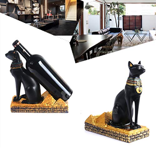 Wine Bottle Stand Rack Resin Sphinx Decoration k7