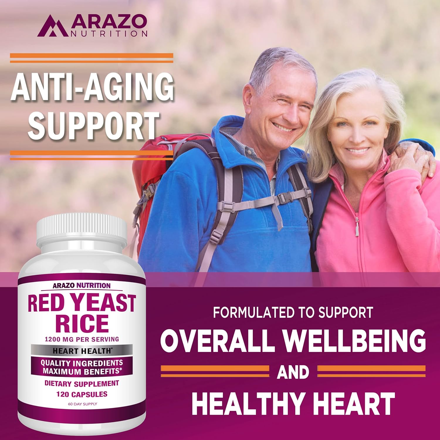 Red Yeast Rice Extract 1200mg Vegetarian Capsules q7