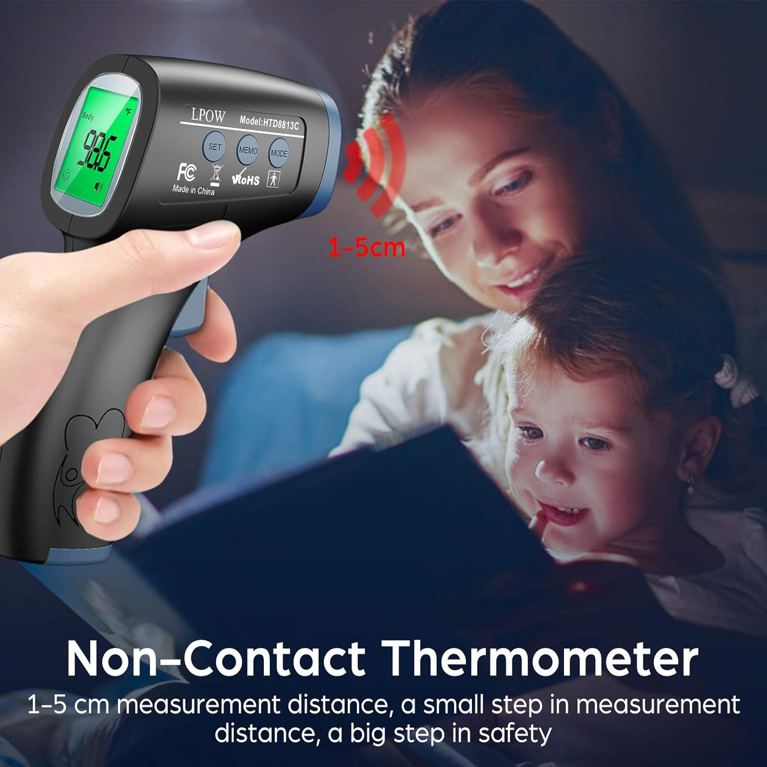 Touchless Infrared Thermometer for Adults Kids f7k
