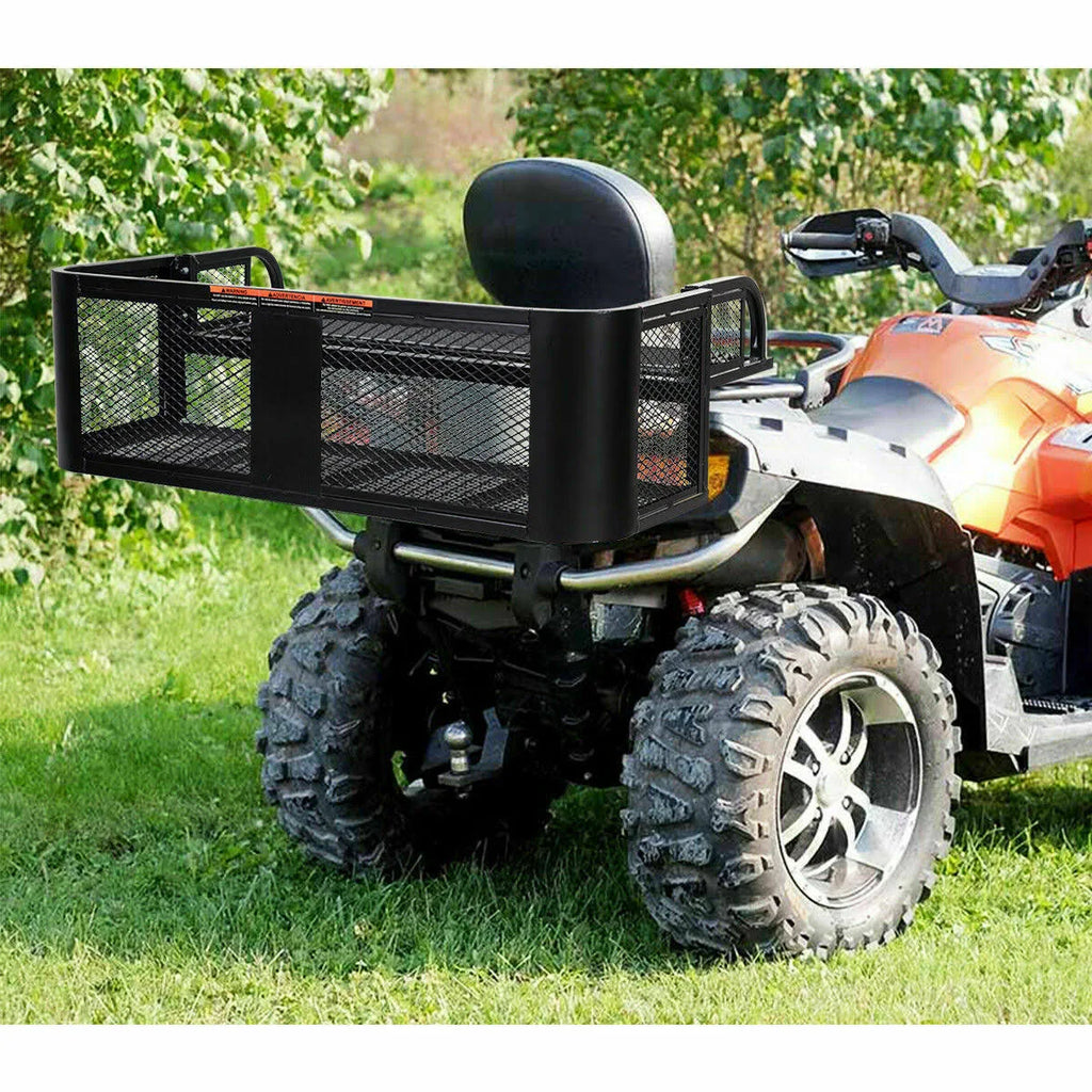 ATV UTV Rear Drop Basket Rack Steel Cargo q7k