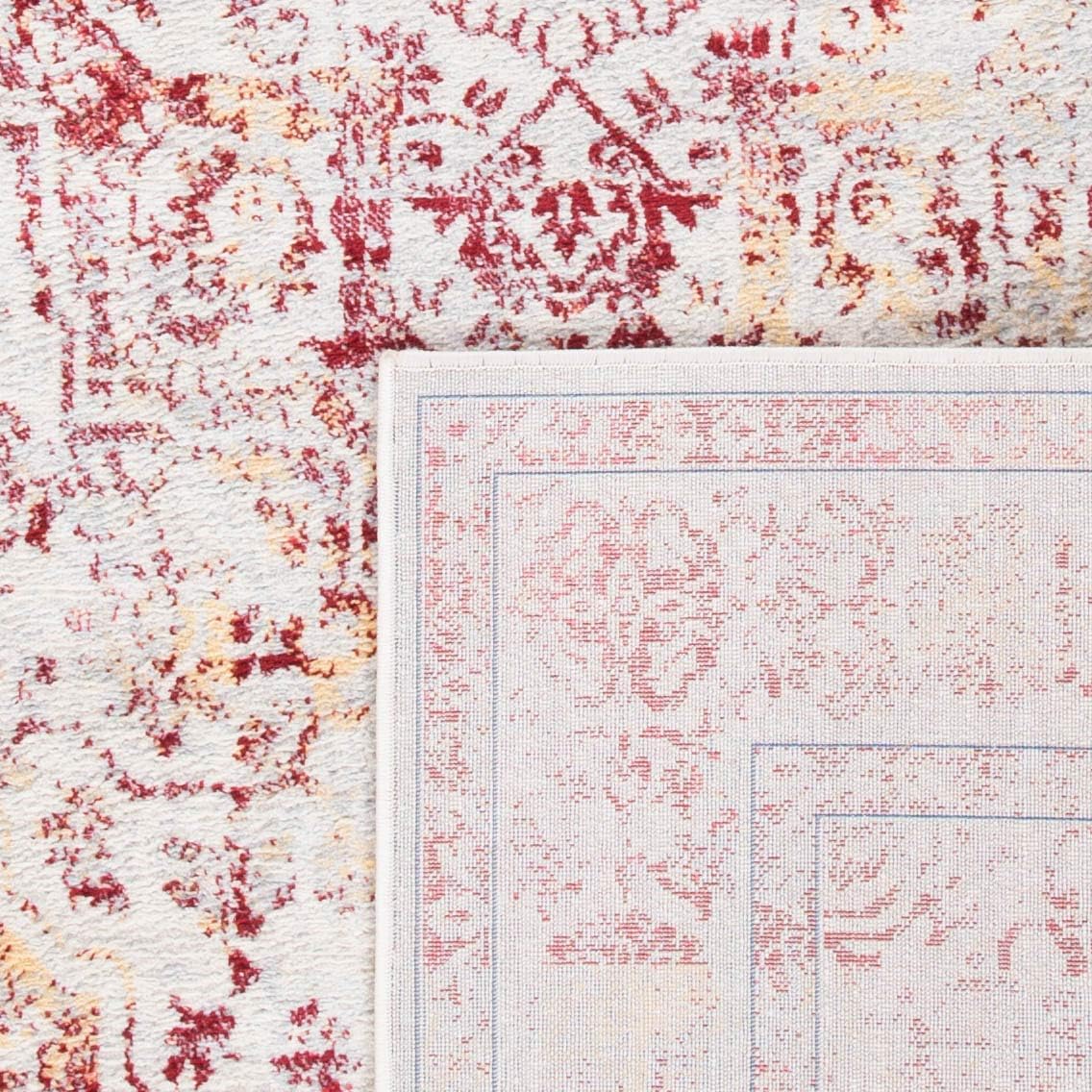 Traditional Wool Area Rug 8x10 Red Blue k7