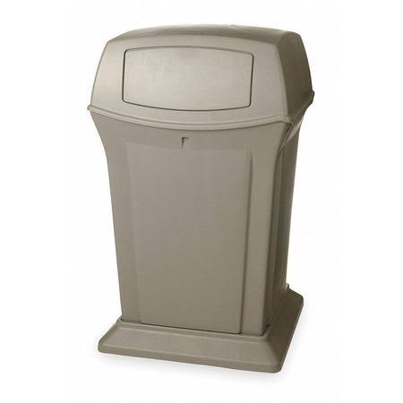 Trash Can 35 Gallon Black a7