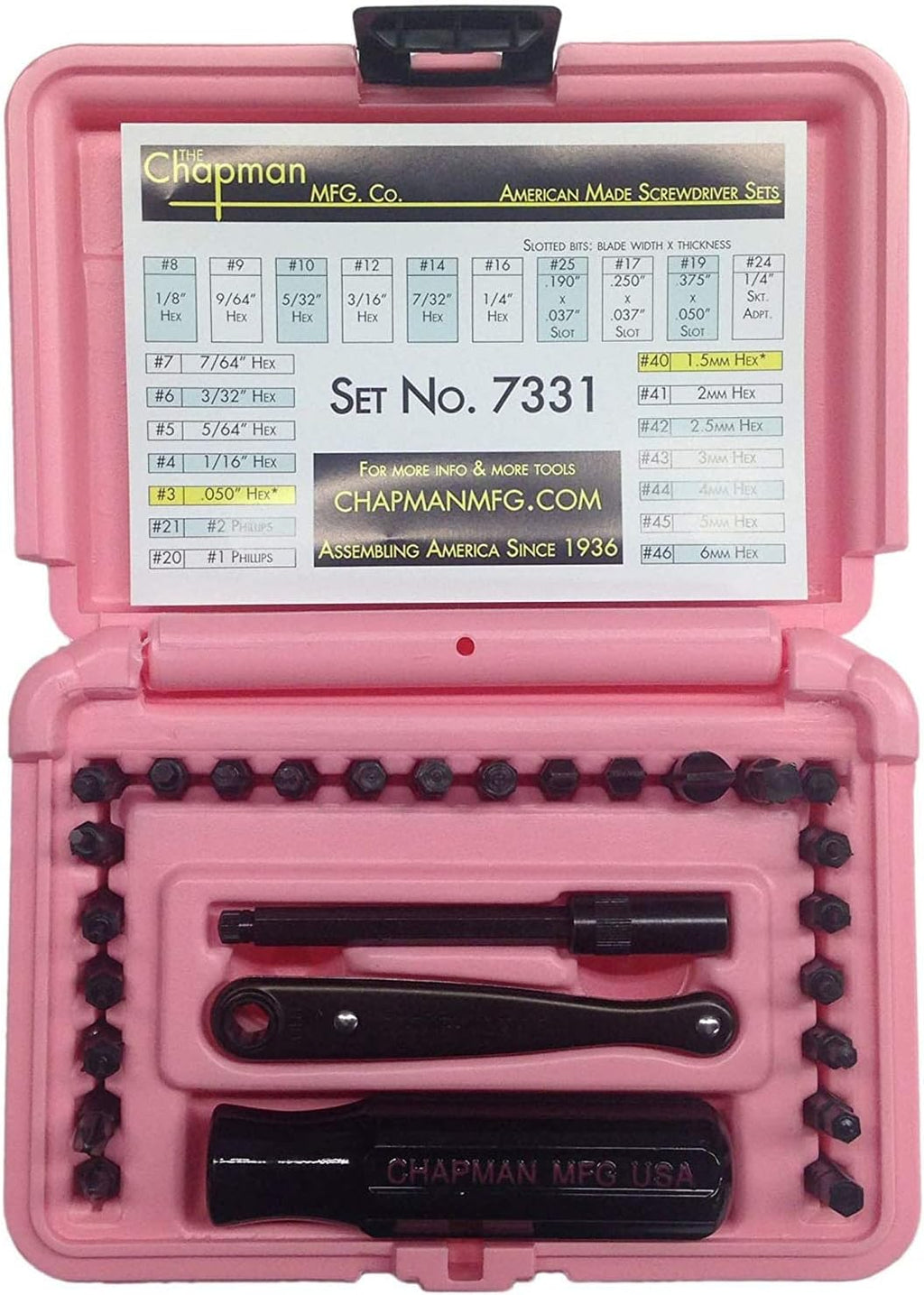 Screwdriver Set with 24 Insert Bits and Mini Ratchet Tool k7m