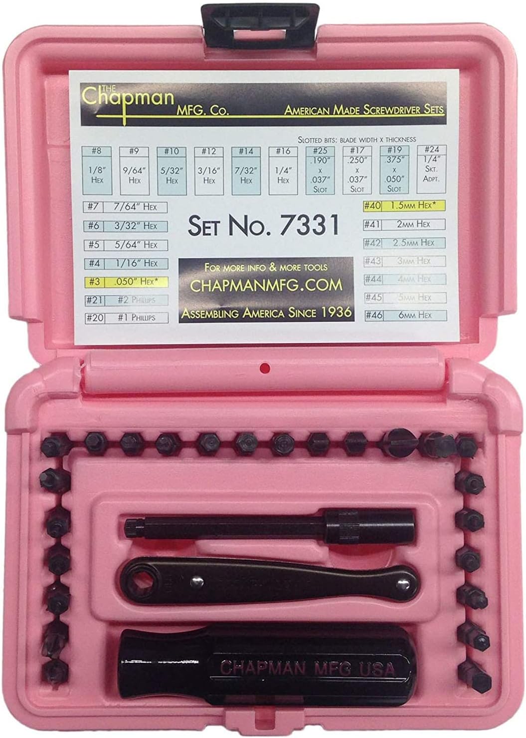 Screwdriver Set with 24 Insert Bits and Mini Ratchet Tool k7m