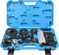 TYRAREX 12pcs Brake Master Cylinder Adapters Brake Fluid Bleeding Bleeder Tool Kit with Storage Case for Most Vehicles