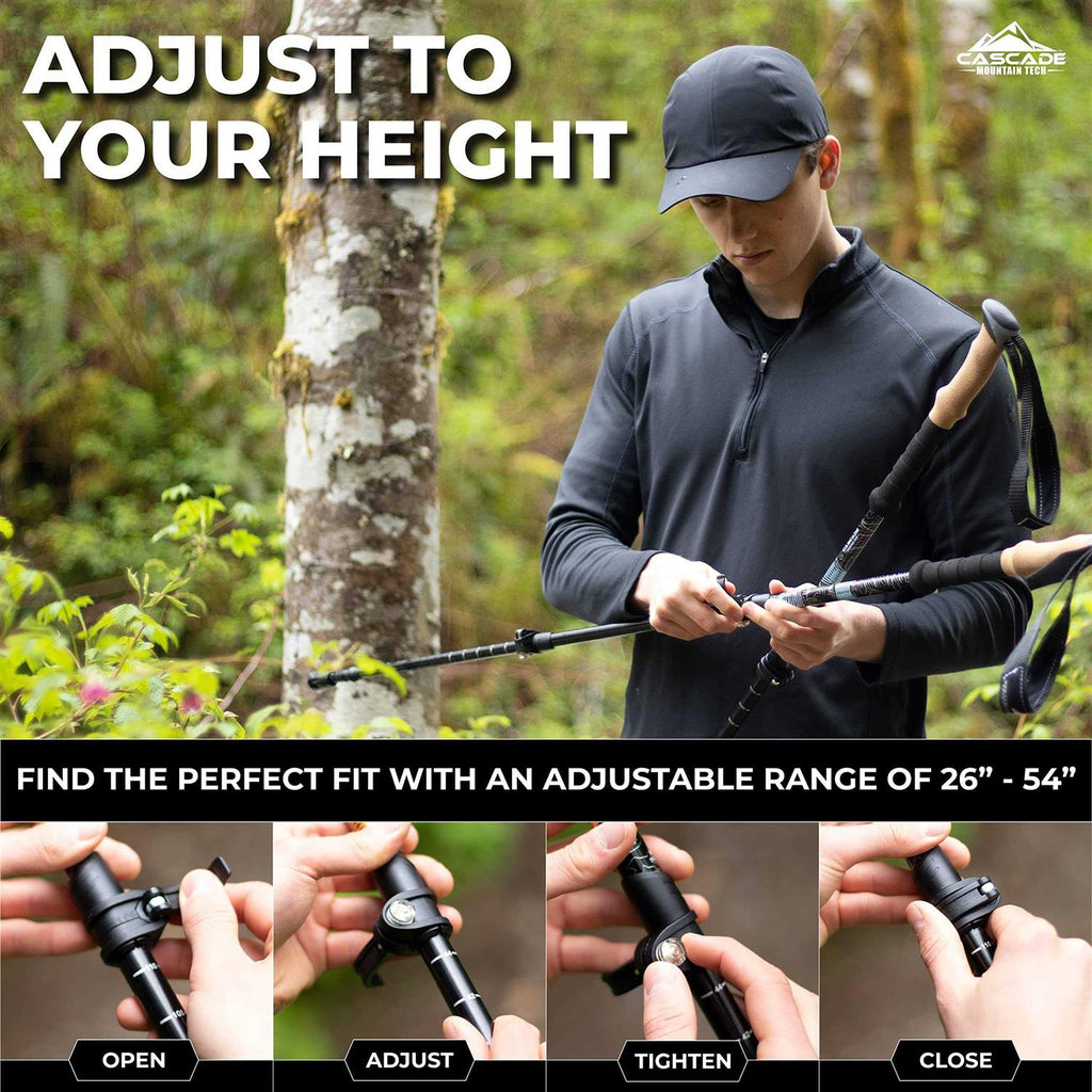 Trekking Poles Aluminum Quick Lock 7k