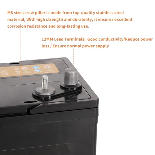 Weize BCI Group 31M Dual Purpose AGM Battery, 200RC 825CCA 12V 105AH Starter & Deep Cycle Sealed Marine & RV Battery k7
