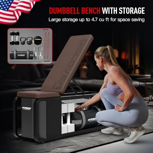 Adjustable Weight Bench with Leg Extension and Preacher Pad, Flat Incline Decline Exercise Bench for Home Workout k7q