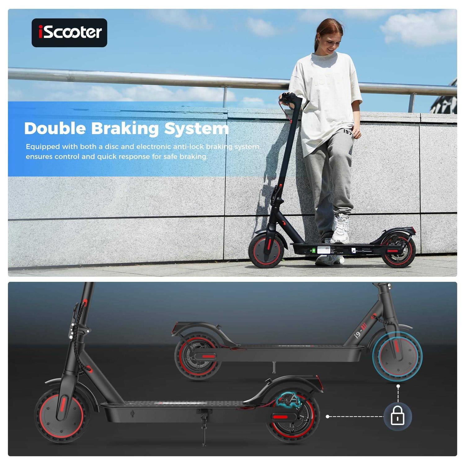 Electric Scooter 25 Miles Range 25 MPH Top Speed a7