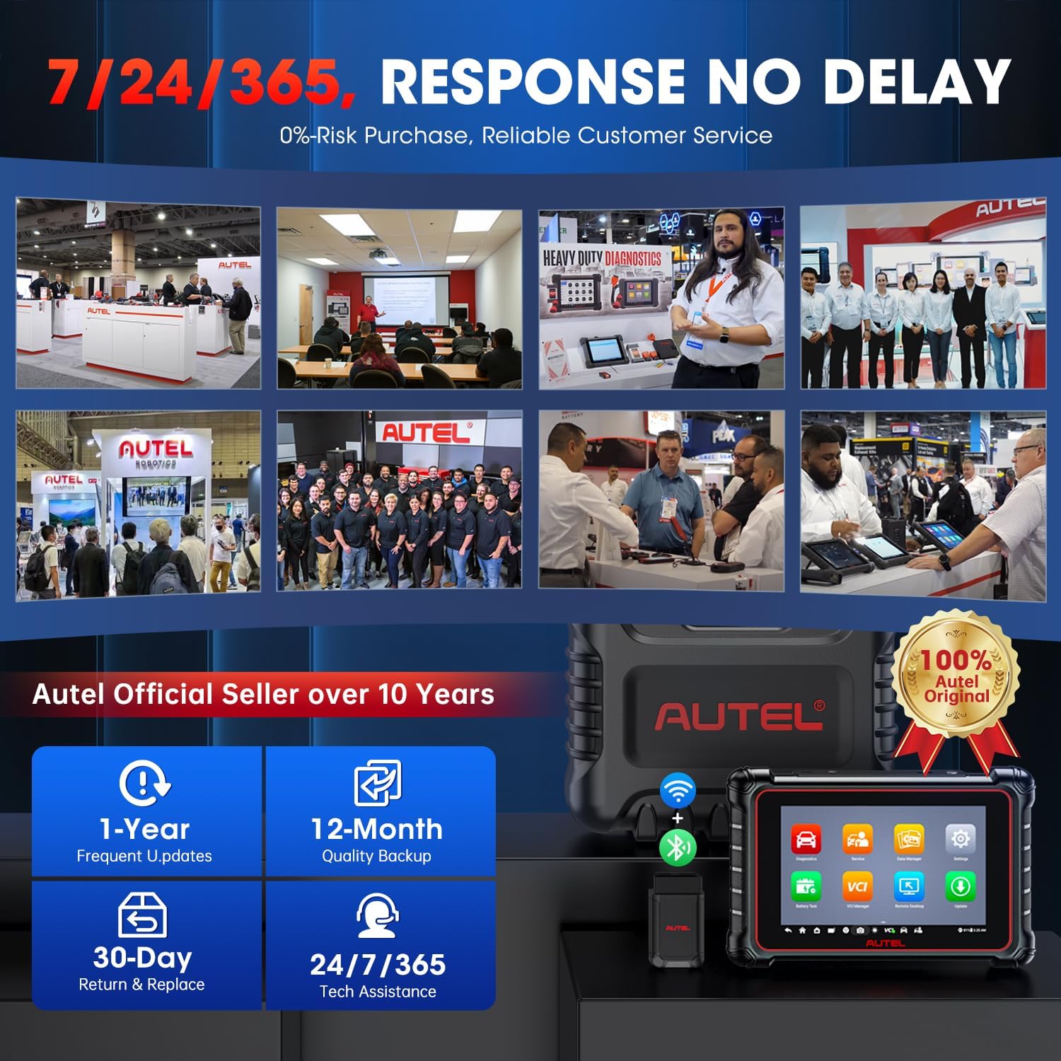 OBD2 Scanner 8in Bidirectional Diagnostic Tool 40+ Reset q7k