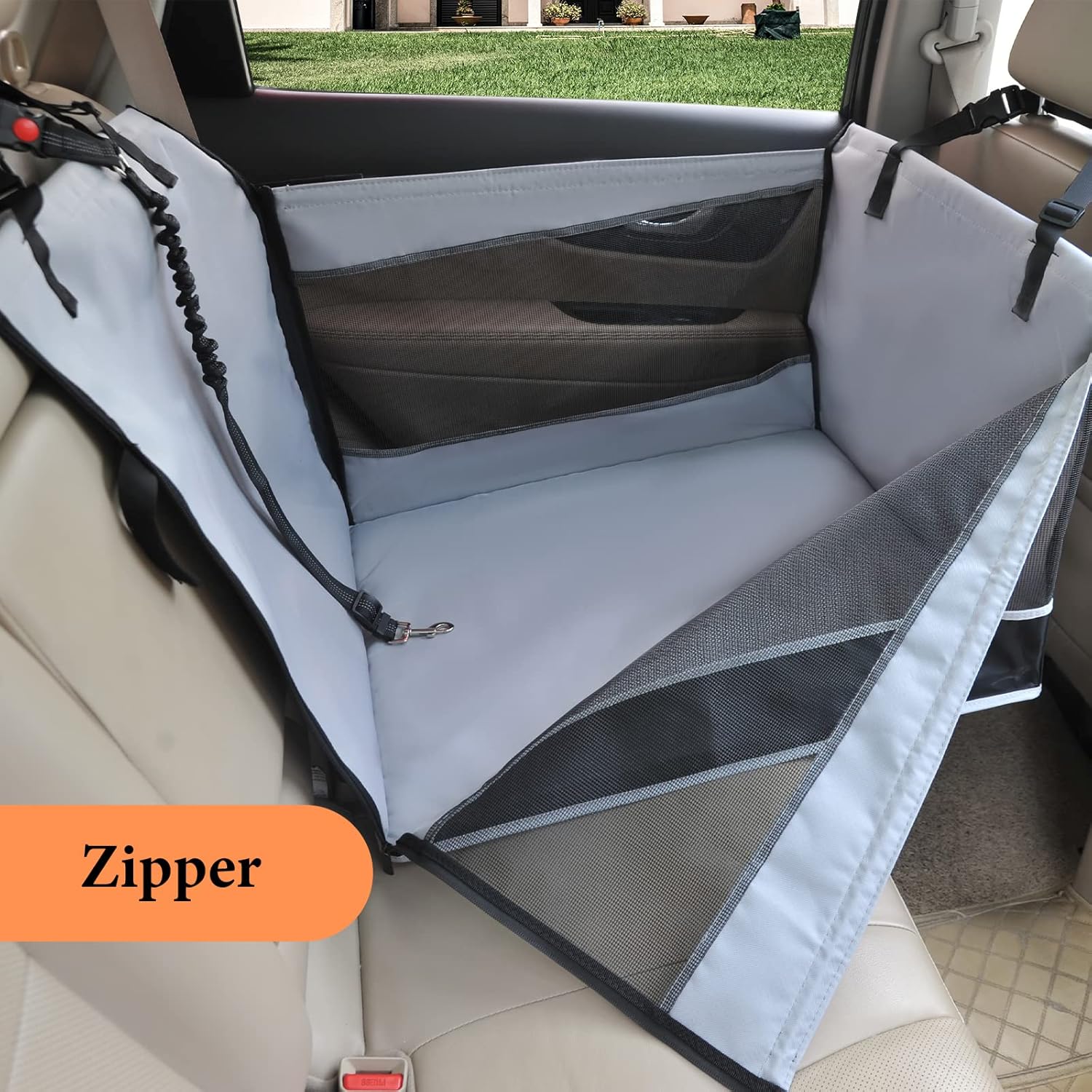 Dog Car Seat for Large Dogs with Seat Extender k7m