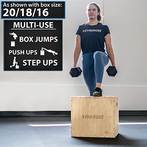 Wood Plyometric Box for Jump Training 3-in-1 k7