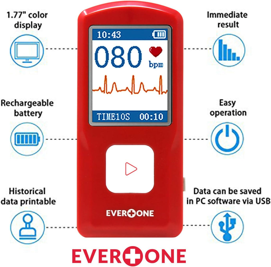 Portable Bluetooth ECG/EKG Monitor for Heart Rate Tracking k7m