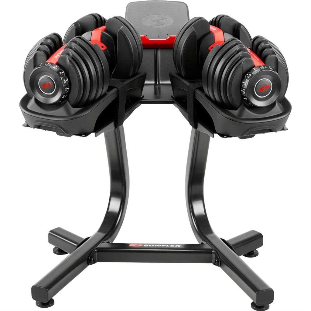 Adjustable Dumbbell Stand with Media Rack k7p