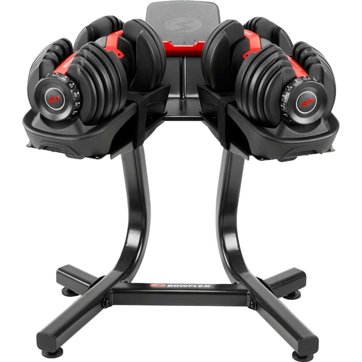 Adjustable Dumbbell Stand with Media Rack k7p