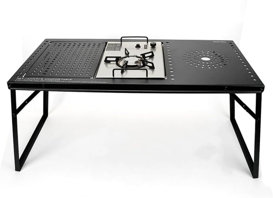 Folding Camping Table with Gas Stove and Carrying Case a7k