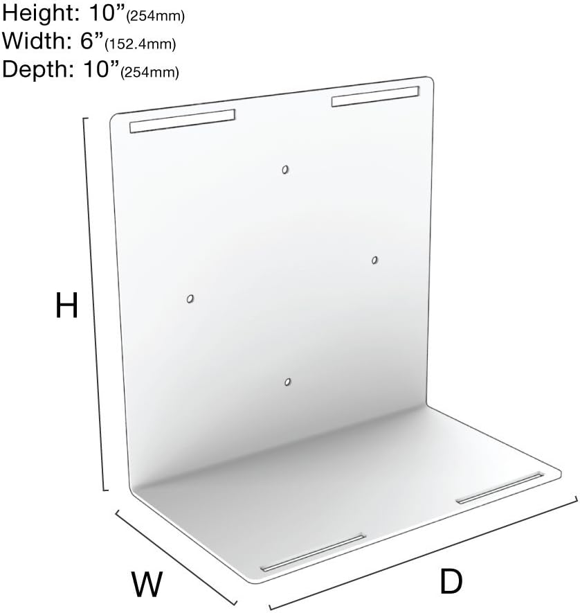 Universal Adjustable Wall Mount for Computer UPS Electronics 6x10x10H k7