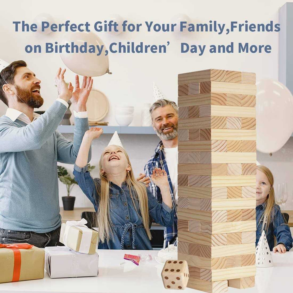 Giant Tumble Tower Game Stacking Indoor Outdoor k7p