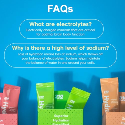Hydrate Lemon Lime Electrolytes Powder Packets Sugar Free 30 Servings k7