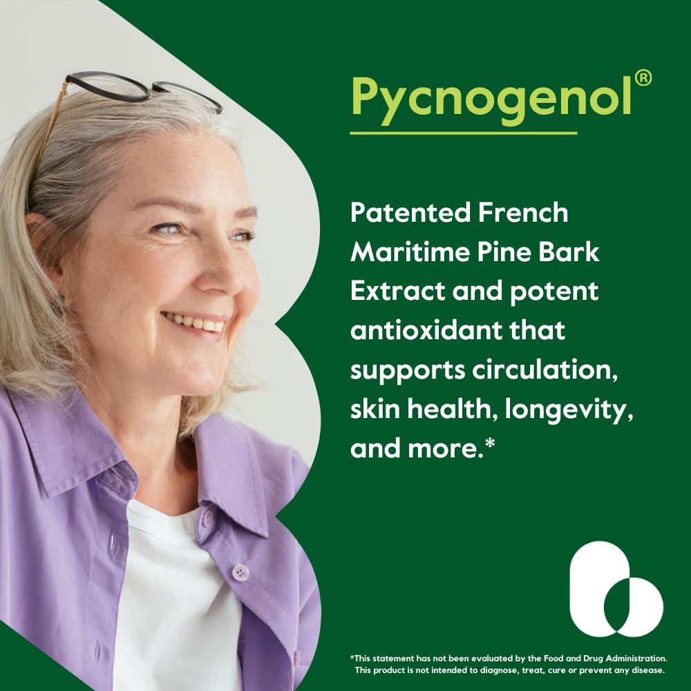 Pycnogenol 50mg Capsules 120 Count a7