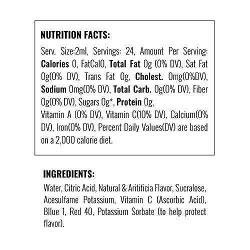 Fruit Juicy Red Liquid Water Enhancer, Sugar Free, Zero Calorie, 4 Bottles k7