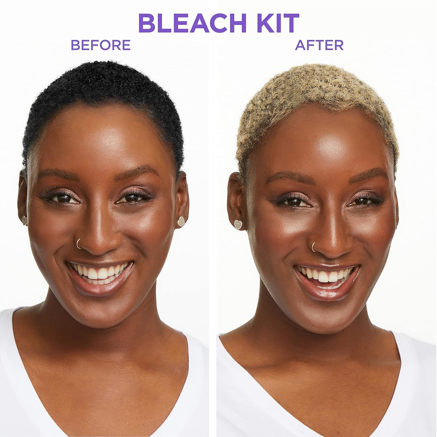 Hair Bleaching Kit for Dark Hair, Bleach Blonde Toner a7