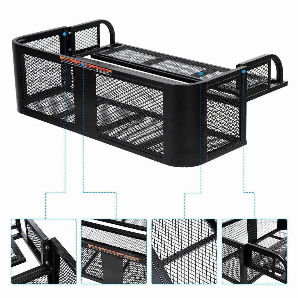 ATV UTV Rear Drop Basket Rack Steel Cargo q7k
